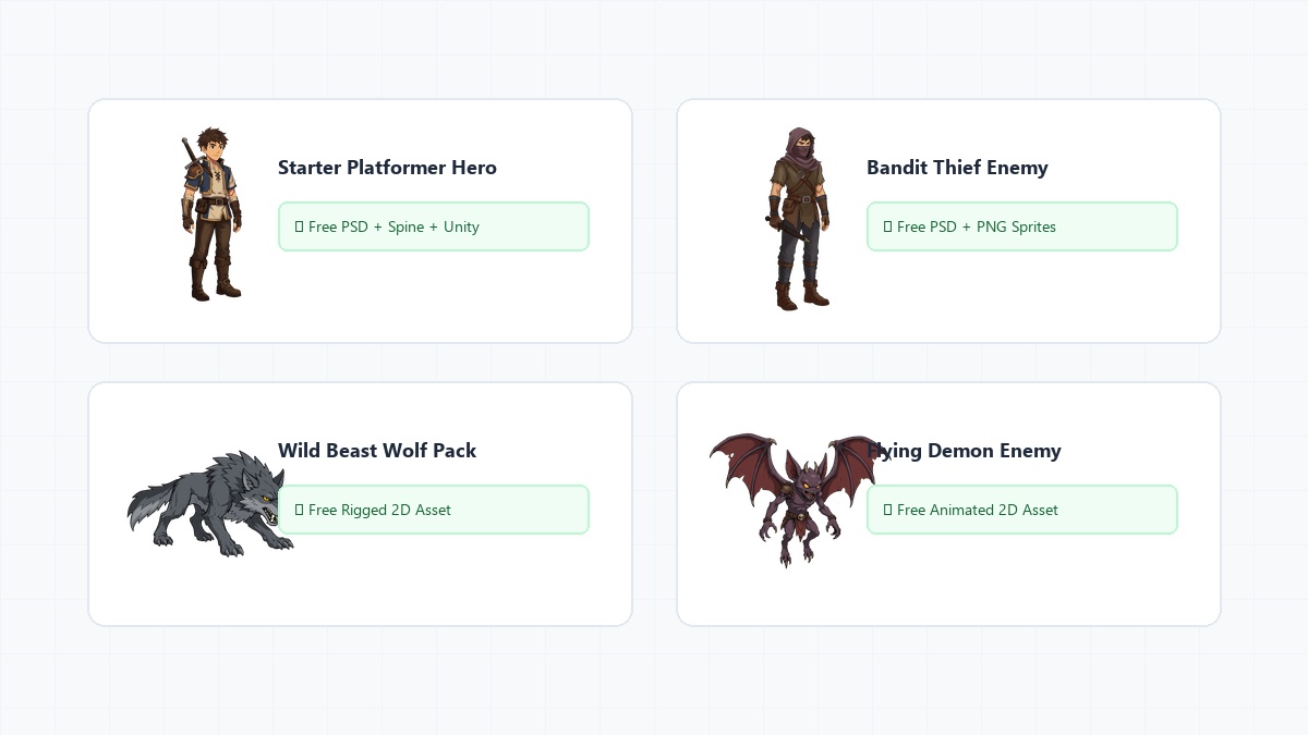Free 2D Game Assets for Indie Developers