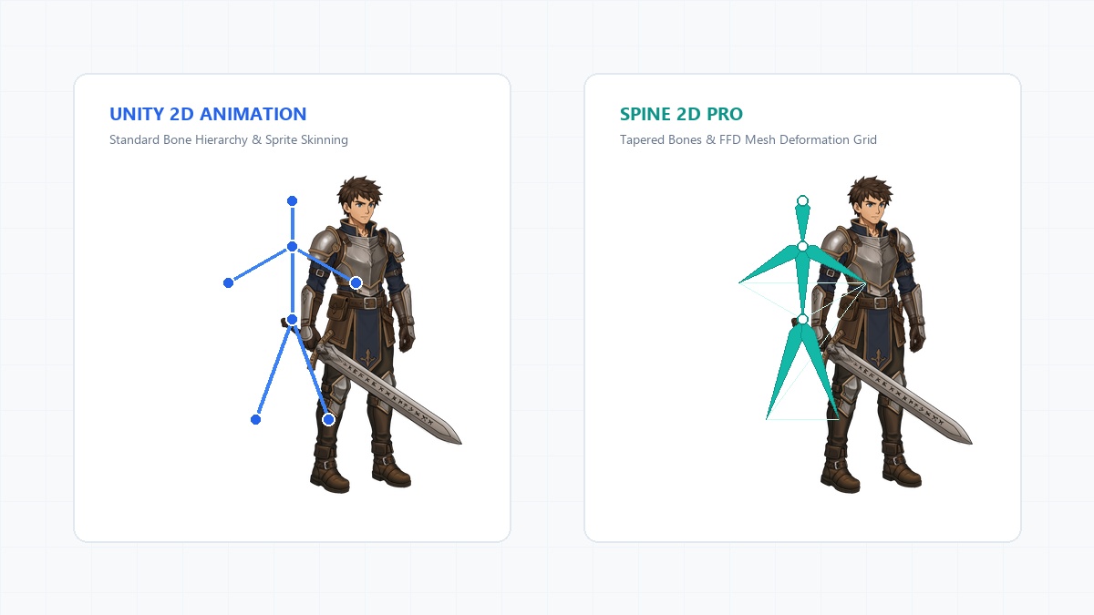 Spine vs Unity 2D Rigging